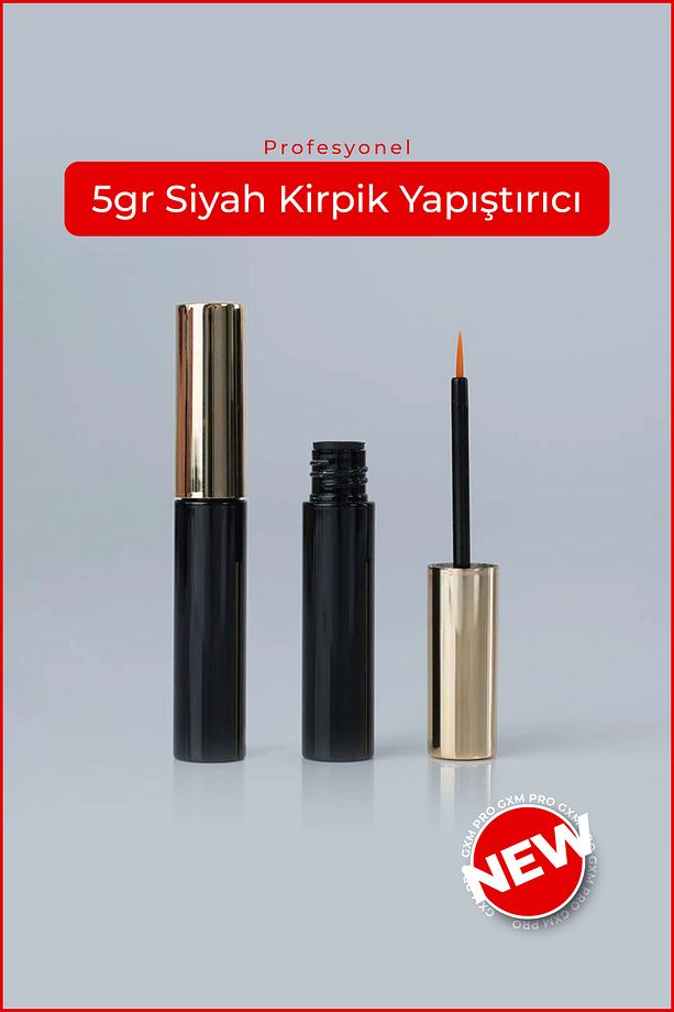 İpek Kirpik-Half Köşelere Takılan (Yarım Boy) Takma Kirpik - 5gr Kirpik Yapıştırıcı Set - 5