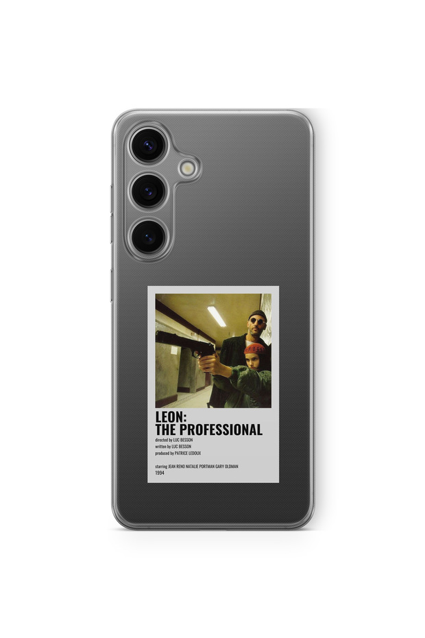 Samsung Galaxy A14 Compatible Leon the Professional Poster Design Printed Transparent Case