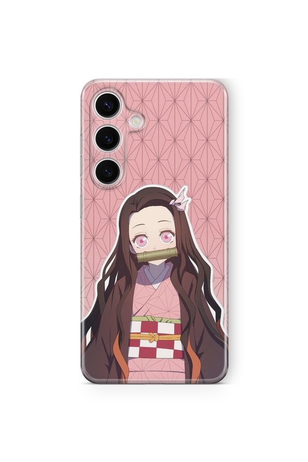Samsung Galaxy S23 Compatible Nezuko Kamado Design Printed Transparent Case