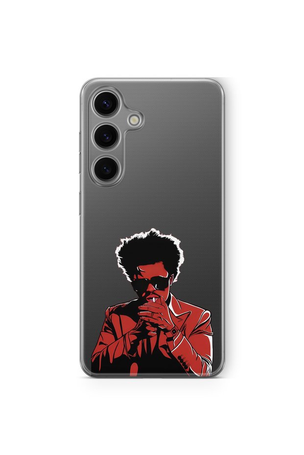 Samsung Galaxy S23 Fe Compatible the Weeknd Design Printed Transparent Case