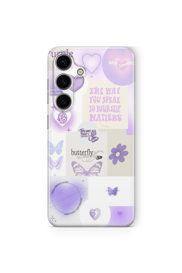 Samsung Galaxy S23 Fe Compatible Wish You Were Here Design Printed Transparent Case
