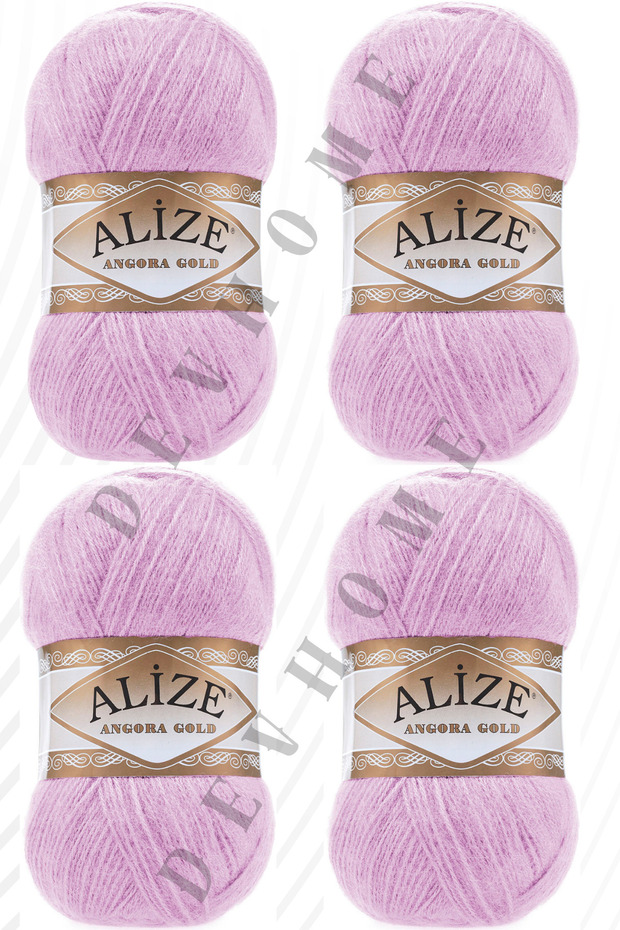 Alize Angora Gold El Örgü İpi İpliği Yünü Yeleklik İp 4 Adet Akrilik Yün İplik - 1