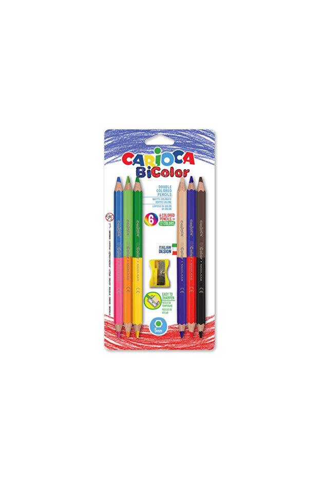 Creioane bicolore 6/set - 4