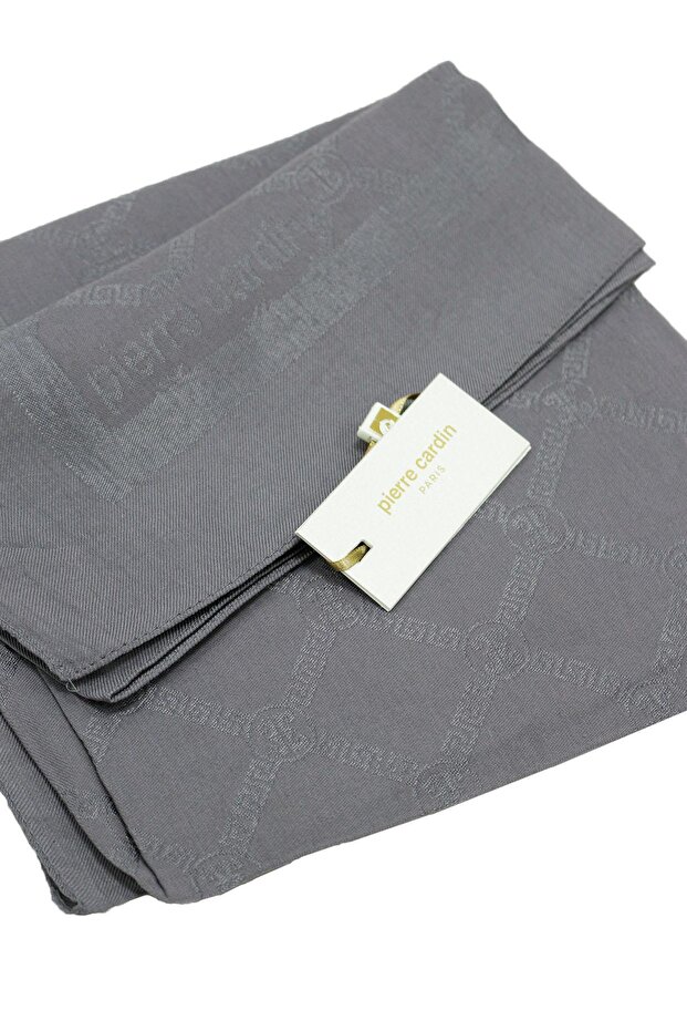 Lyocell Monogram Scarf - 1080900 -971 - Gray