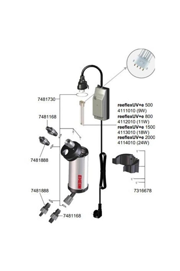 Reeflex UV E 1500 - فلتر الأشعة فوق البنفسجية - 4