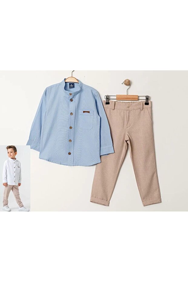Shirt Fabric Pants Boy's Suit Boy's Bottom Top