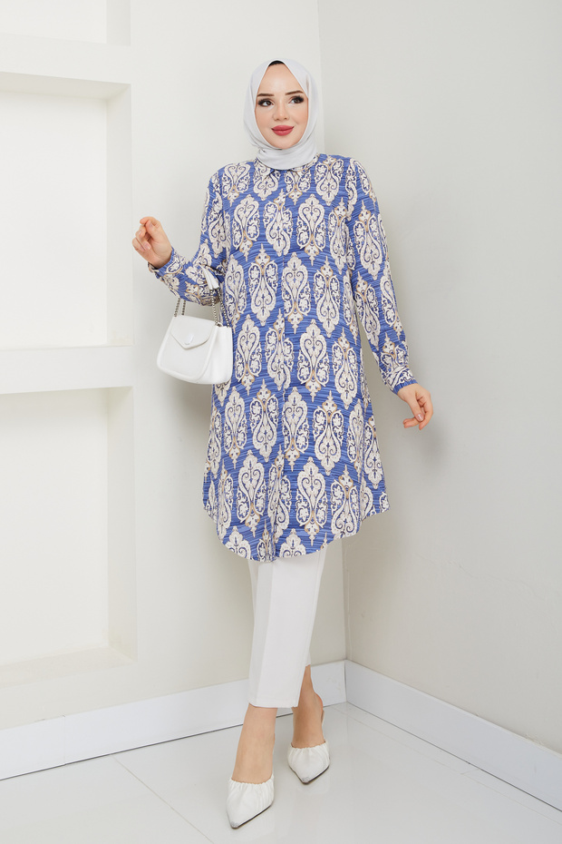 تونيك فيسكوز منقوش أصلي - 2