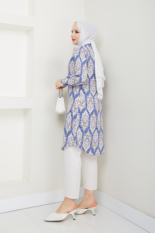 تونيك فيسكوز منقوش أصلي - 7