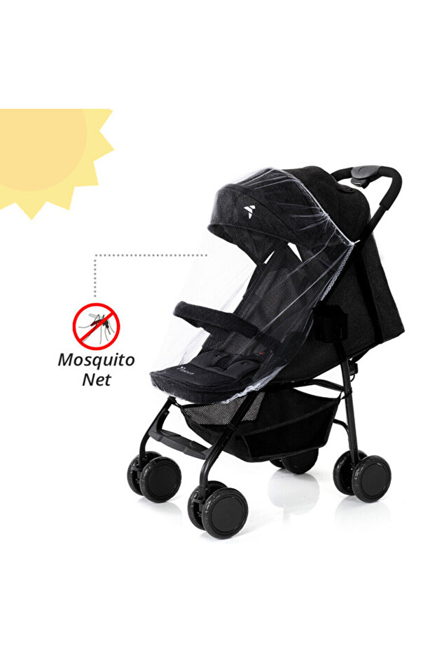 عربة الأطفال تيكنوم تريب بلس باللون الأسود - 3