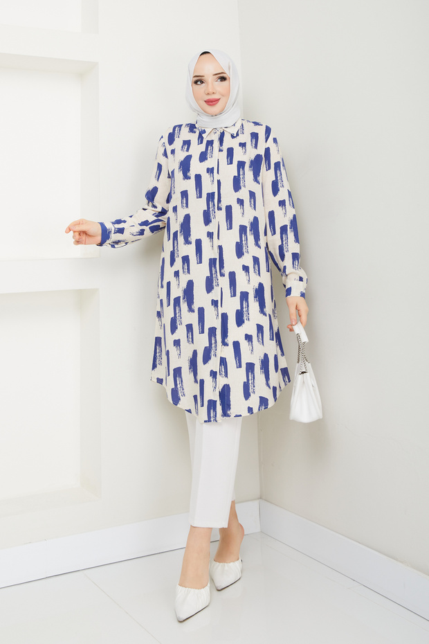 قماش منقوشة سترة فيسكوز - 1