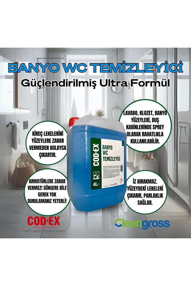 Banyo - Wc Temizleyici 4 Litre - 1