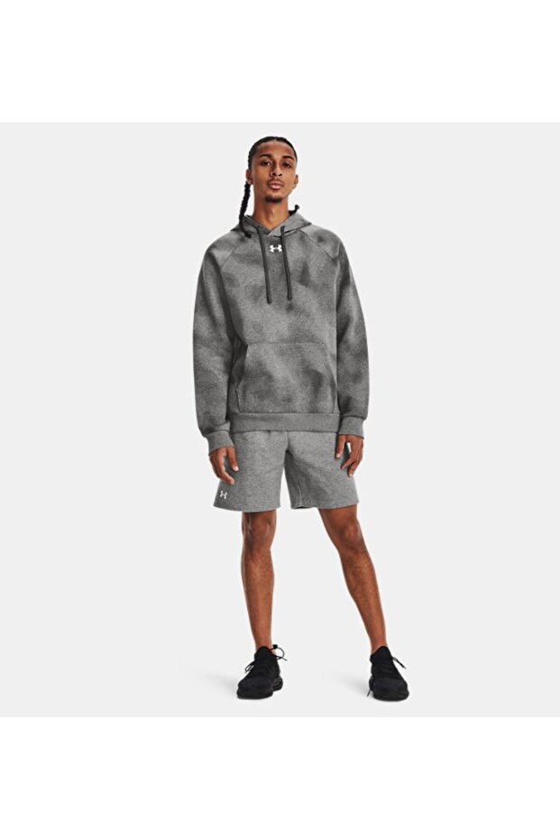Erkek UA Rival Fleece Şort 1379779-025 - 3
