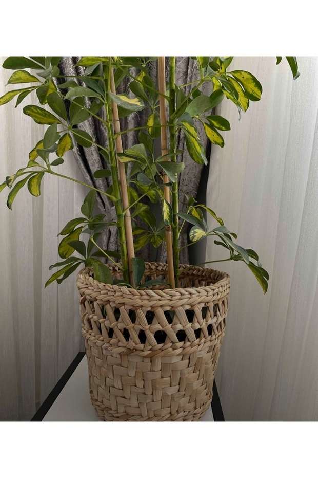 Hasır saksı sepet modeli - 2