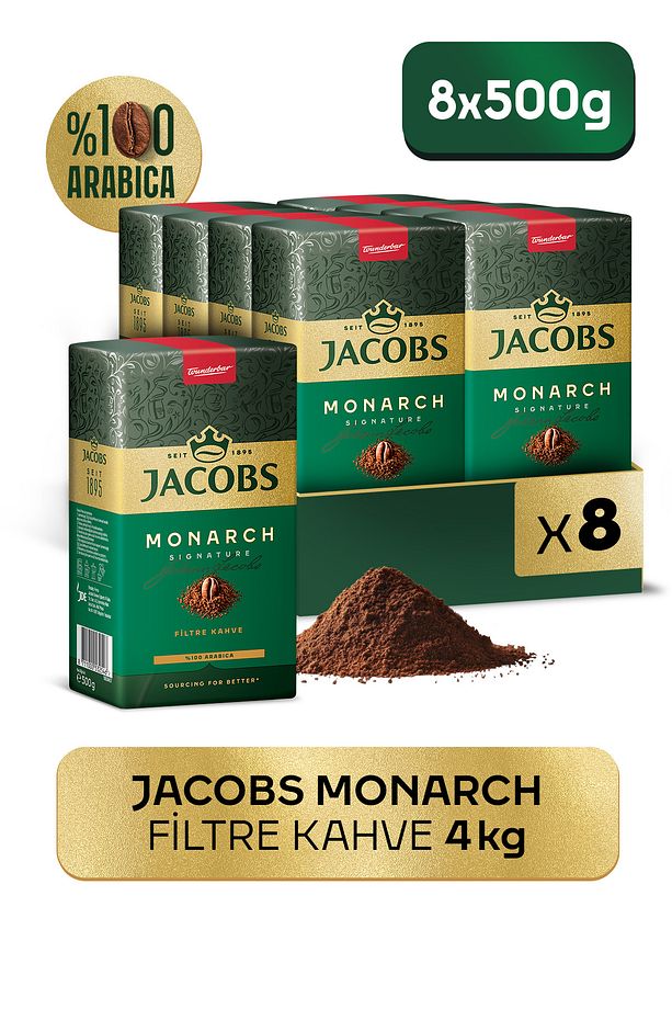 Monarch Filtre Kahve 2 X 500 gr  4'lü Set 4 kg - 1