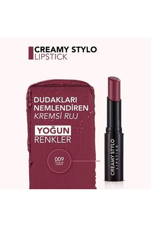 Creamy Stylo Yarı Parlak Bitişli Kremsi Ruj No: 009 Grape - 5