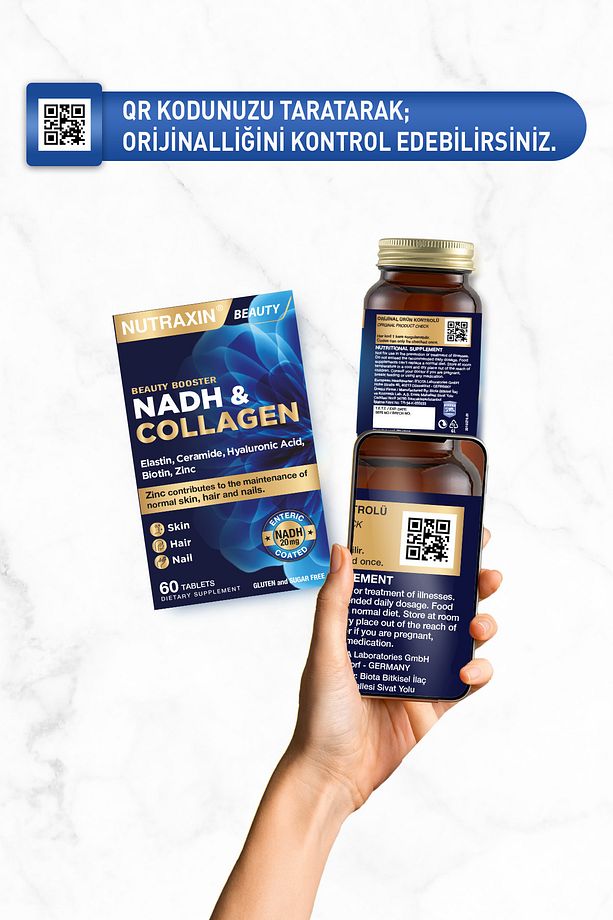 Nadh Collagen 60 Tablet Tip1 Tip3 Hyaluronik Asit, Elastin, Seramid, Resveratrol Glutatyon - 7