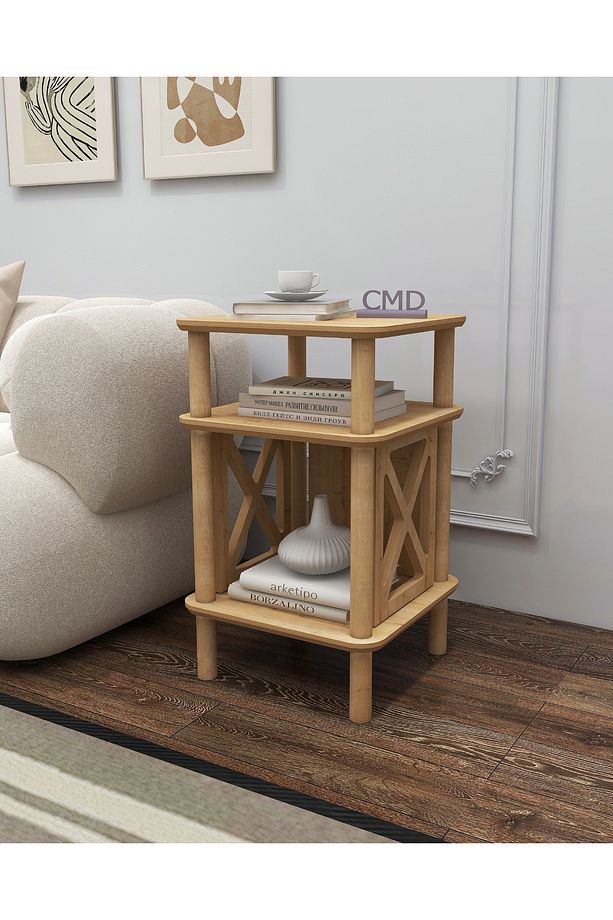 Castagno Komodin Minimalist Mdf Ve Ahşap Ayaklı Tasarım - Oturma Odası - Mutfak - Yatak Odası - 1