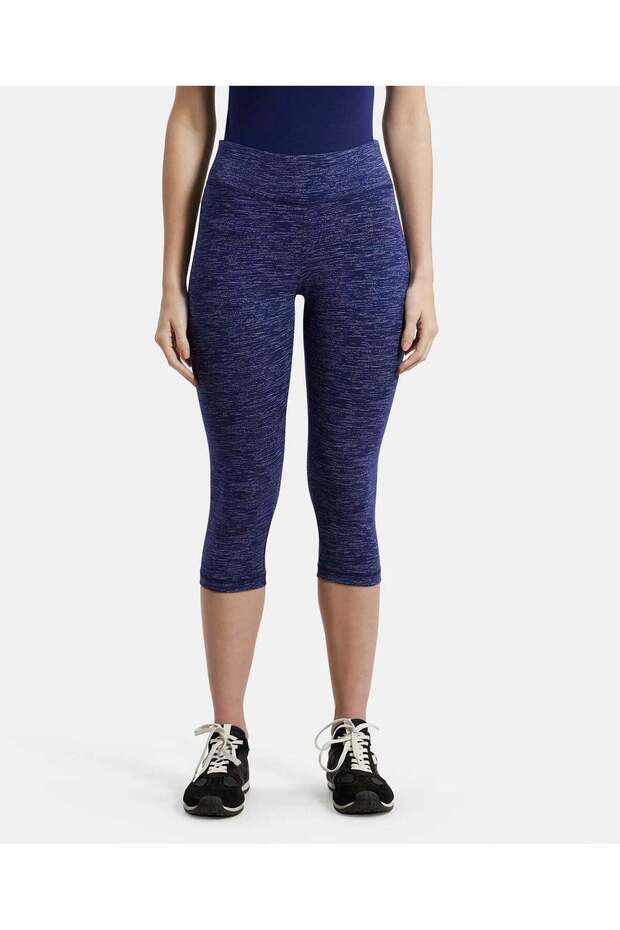 Athleisure Women Slim Fit Capri 1391-01 Blue
