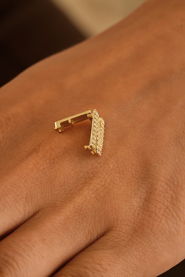 14 Ayar Altın Ajda Bilezik Charm - 4