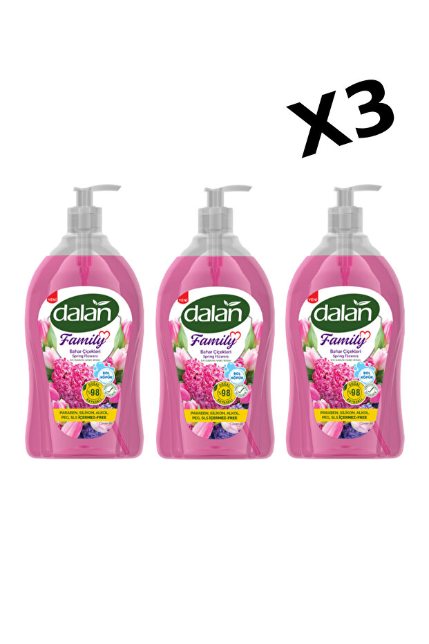 Sıvı Sabun Bahar Çiçekleri 650 ml X 3 Adet - 2