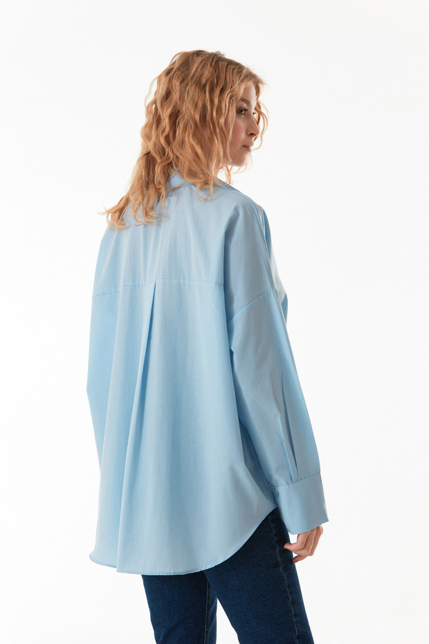 Basic Arkası Uzun Salaş Gömlek - 5