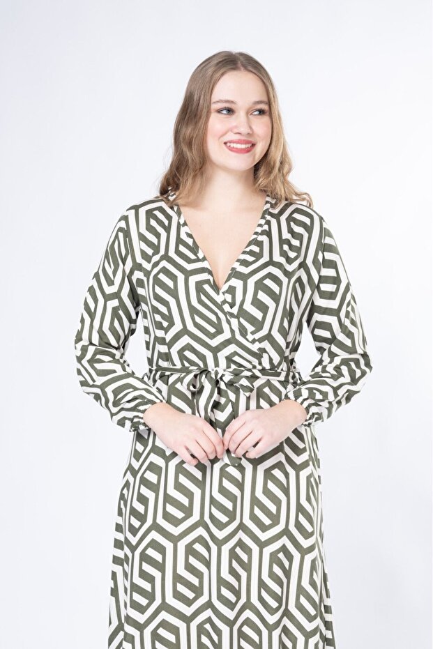 Rochie lungă cu mânecă lungă țesută de vară - 3