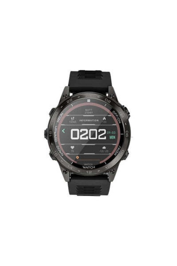 SPORTX Smart Calling Watch with 1.39” FHD Display & AI Voice Assistant, 5 Days Battery, Black