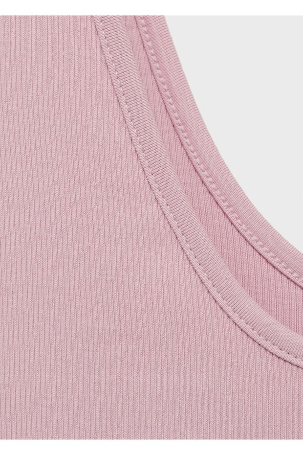 Geniş askılı pamuklu bluz - 6