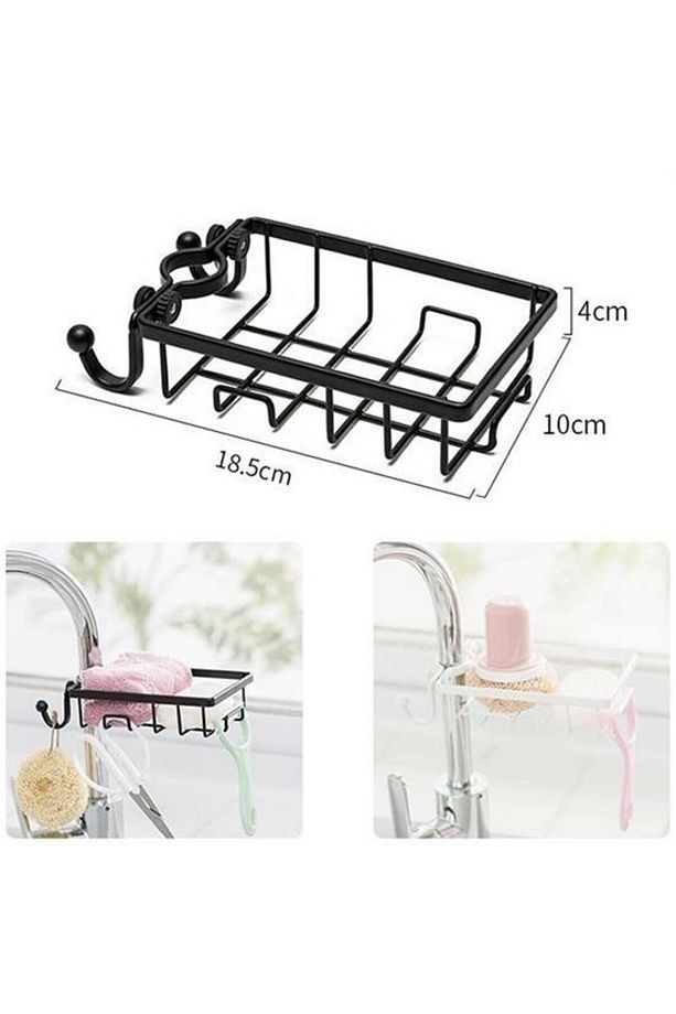 ® Paslanmaz Çelik Mutfak Banyo Musluğuna Sabitlenebilir Sabunluk - 3