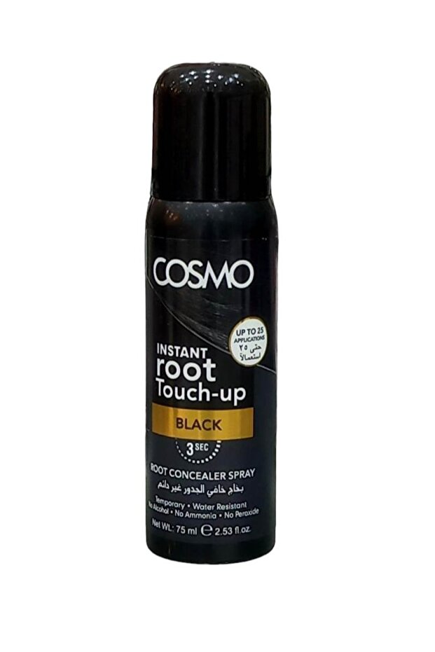 بخاخ خافي الجذور غير دائم أسود ، 75 مل - 1