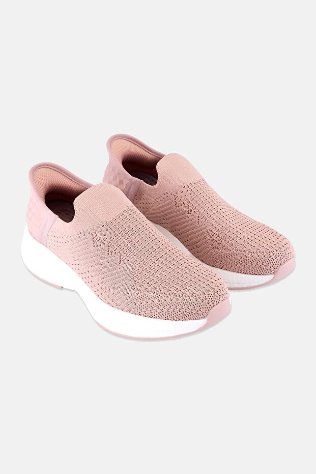 Women Slip On Training Shoes, Pink
