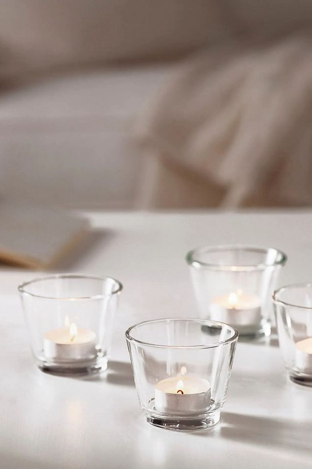Vera 4 Adet Tealight Mumluk - Drajelik - Kahve  Yanı Sunumluk ve Kahvaltı Sunumluğu - 2