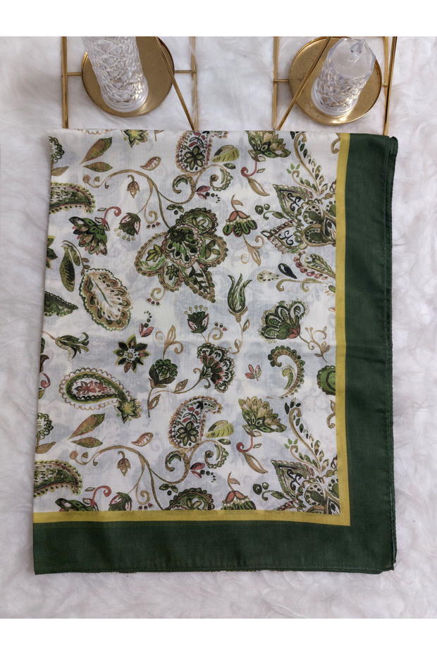 Patterned Soft Cotton Shawl - 2