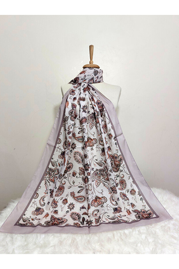 Patterned Soft Cotton Shawl - 1