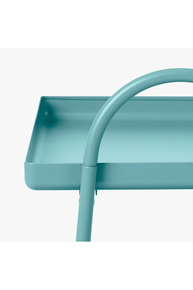 طاولة بجانب السرير/وحدة رفوف، أزرق فيروزي - 6