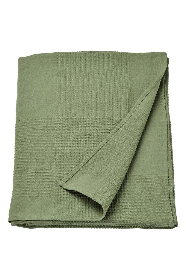 غطاء سرير، رمادي مخضر، 150 × 250 سم