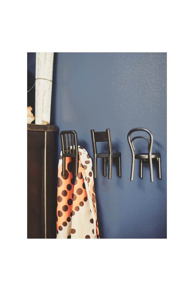 خطاف، أسود (عبوة من 3 قطع) - 2