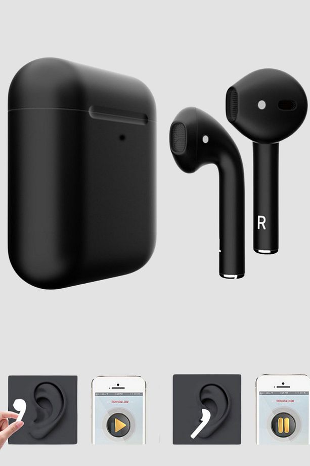 Siyah 2.nesil Ios Android Uyumlu Kablosuz Bluetooth Kulaklık - 5