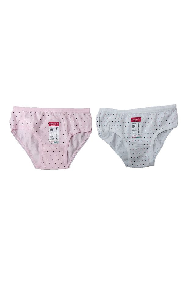 Kız Çocuk Empirme Elastan Külot/Slip 6 Adet - 2