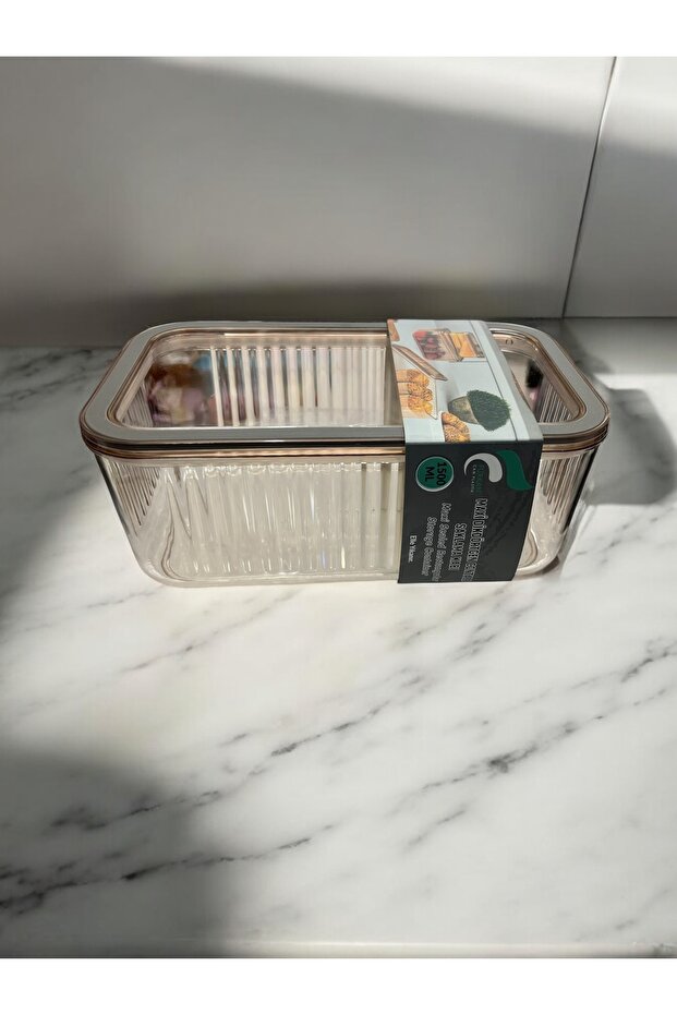 حاوية تخزين مفرغة من الأكريليك، حاوية تخزين مفرغة مستطيلة الشكل، - 2