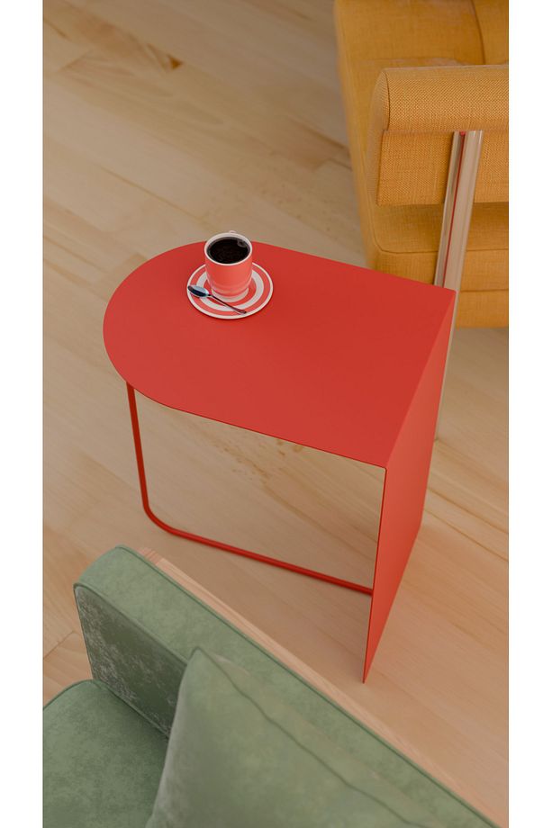 Modern ve Minimalist Yan Sehpa - Yüksek Kalite Çelik, Çok Renkli Seçenekler - 4
