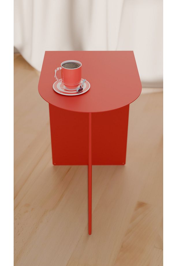 Modern ve Minimalist Yan Sehpa - Yüksek Kalite Çelik, Çok Renkli Seçenekler - 7