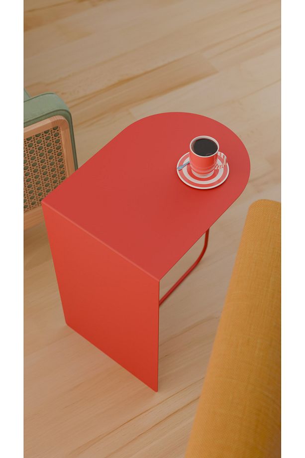 Modern ve Minimalist Yan Sehpa - Yüksek Kalite Çelik, Çok Renkli Seçenekler - 3