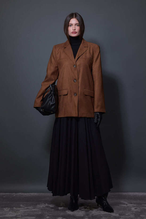 سترة من جلد الغزال الجملي - 1