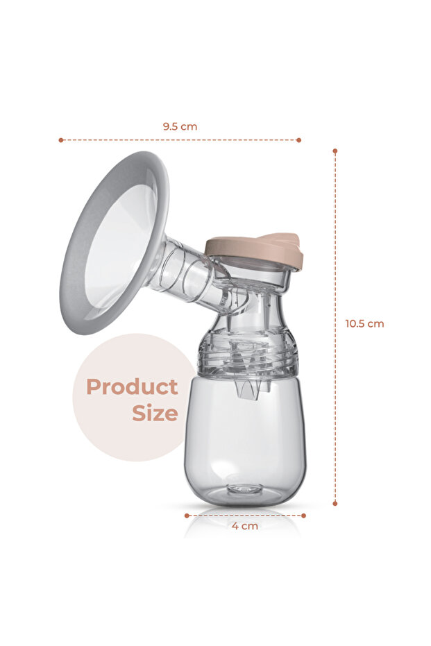 مضخة ثدي مزدوجة أوتوماتيكية ذكية مع وحدة تحكم - بيضاء - 8