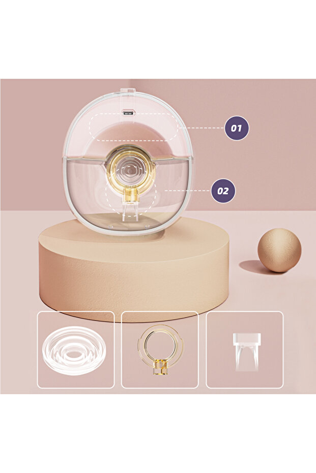مضخة الثدي الذكية الأوتوماتيكية القابلة للارتداء - بيضاء - 7