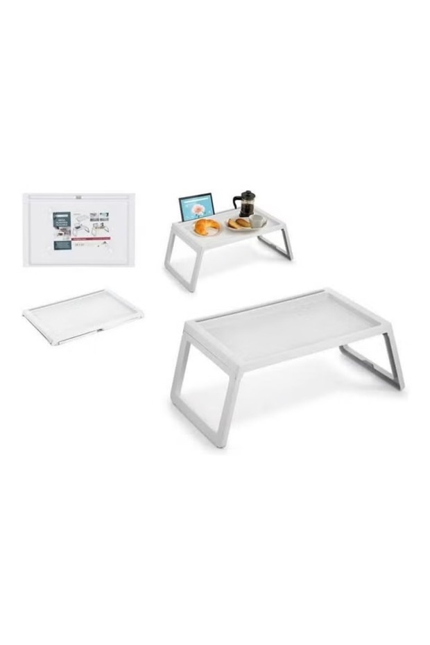 Folding Bed Table White - 3