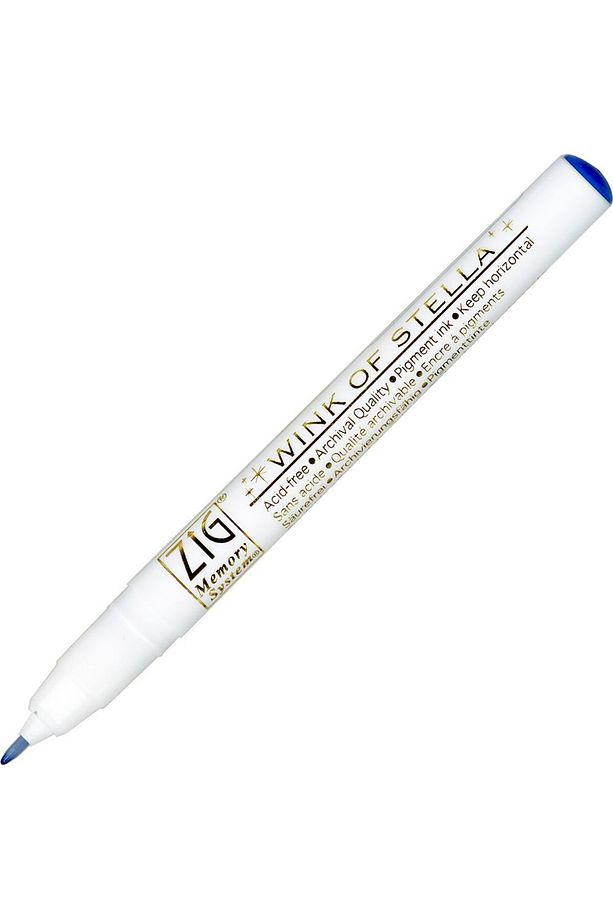 Wınk Of Stella Simli Keçeli Kalem Pigment Mürekkepli Mavi - 2