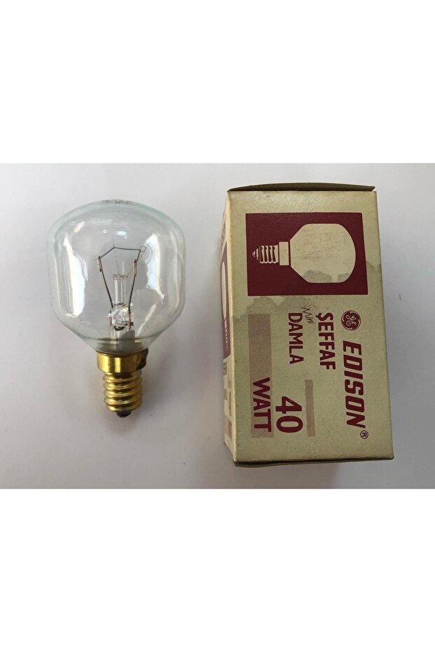 3 ADET EDİSON E 14 40W ŞEFFAF MİN DAMLA - 2