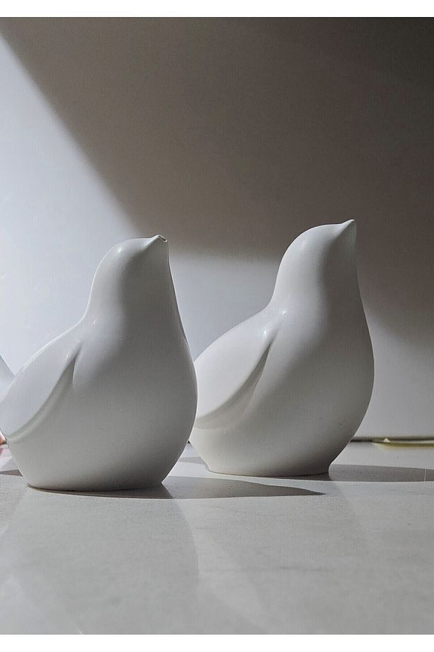White Bird Dekoratif 3 Lü Set - 2